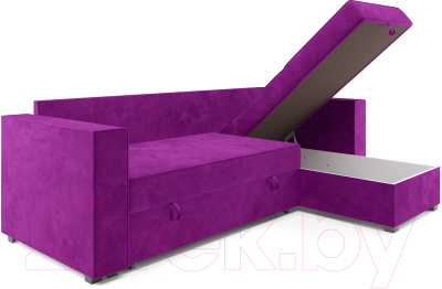 Диван угловой Mebel-Ars Рим (фиолетовый)