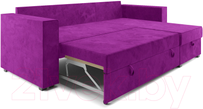 Диван угловой Mebel-Ars Рим (фиолетовый)