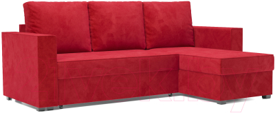 Диван угловой Mebel-Ars Рим (кордрой красный) - фото