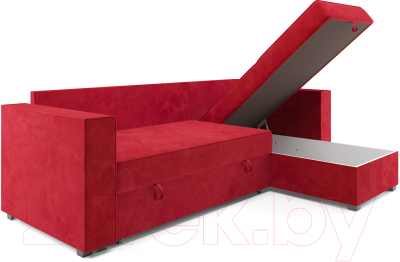 Диван угловой Mebel-Ars Рим (кордрой красный)