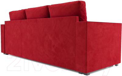 Диван угловой Mebel-Ars Рим (кордрой красный)