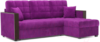 Диван угловой Mebel-Ars Техас (фиолетовый) - фото