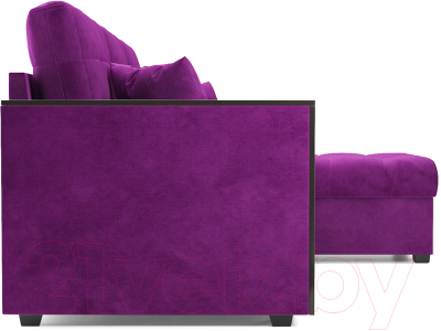 Диван угловой Mebel-Ars Техас (фиолетовый)
