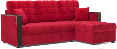 Диван угловой Mebel-Ars Техас (кордрой красный) - фото
