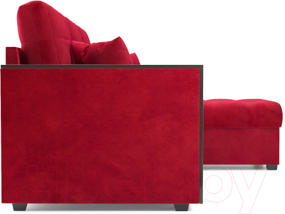 Диван угловой Mebel-Ars Техас (кордрой красный)