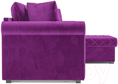 Диван угловой Mebel-Ars Берлин (фиолетовый)