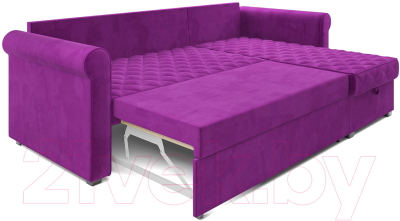 Диван угловой Mebel-Ars Берлин (фиолетовый)