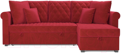 Диван угловой Mebel-Ars Берлин (кордрой красный)