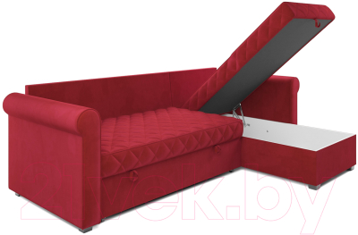 Диван угловой Mebel-Ars Берлин (кордрой красный)