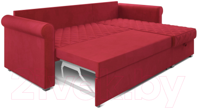 Диван угловой Mebel-Ars Берлин (кордрой красный)