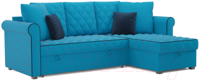 Диван угловой Mebel-Ars Берлин (синий) - фото