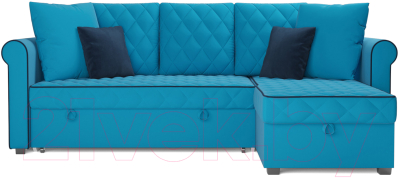 Диван угловой Mebel-Ars Берлин (синий)