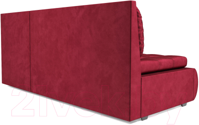 Диван угловой Mebel-Ars Кормак (бархат красный Star Velvet 3 Dark Red)