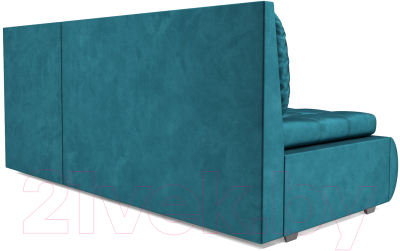 Диван угловой Mebel-Ars Кормак (бархат сине-зеленый Star Velvet 43 Black Green)