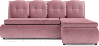Диван угловой Mebel-Ars Кормак (велюр пудра НВ-178 18)