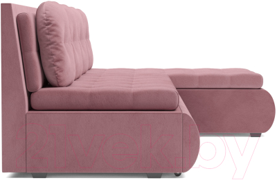 Диван угловой Mebel-Ars Кормак (велюр пудра НВ-178 18)