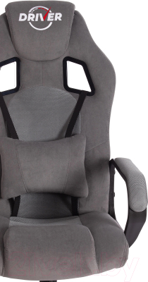 Кресло геймерское Tetchair Driver флок/ткань (серый/серый 29/TW-12)