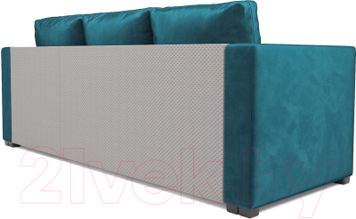 Диван угловой Mebel-Ars Мансберг (бархат сине-зеленый Star Velvet 43 Black Green)