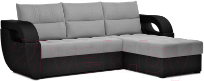 Диван угловой Mebel-Ars Мартин (рогожка серая) - фото