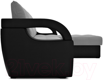 Диван угловой Mebel-Ars Мартин (рогожка серая)