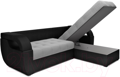 Диван угловой Mebel-Ars Мартин (рогожка серая)