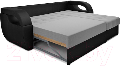 Диван угловой Mebel-Ars Мартин (рогожка серая)