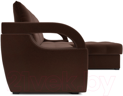 Диван угловой Mebel-Ars Мартин (кордрой коричневый)