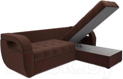 Диван угловой Mebel-Ars Мартин (кордрой коричневый)