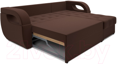 Диван угловой Mebel-Ars Мартин (кордрой коричневый)