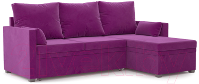 Диван угловой Mebel-Ars Париж (фиолетовый) - фото