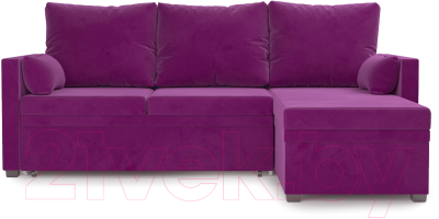 Диван угловой Mebel-Ars Париж (фиолетовый)