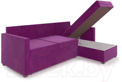 Диван угловой Mebel-Ars Париж (фиолетовый)