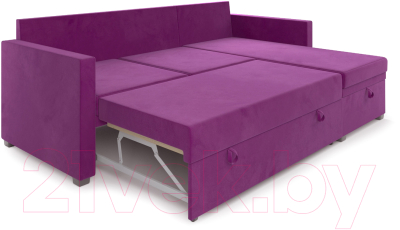 Диван угловой Mebel-Ars Париж (фиолетовый)