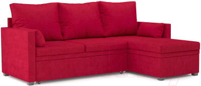 Диван угловой Mebel-Ars Париж (кордрой красный) - фото