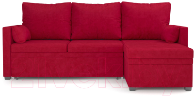 Диван угловой Mebel-Ars Париж (кордрой красный)