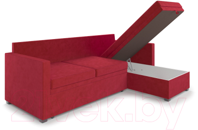 Диван угловой Mebel-Ars Париж (кордрой красный)