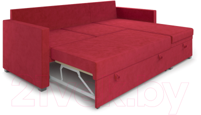 Диван угловой Mebel-Ars Париж (кордрой красный)