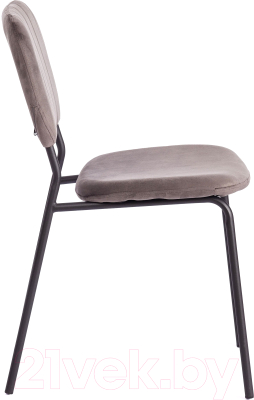 Стул Tetchair Carol металл/вельвет (светло-серый HLR24/черный)