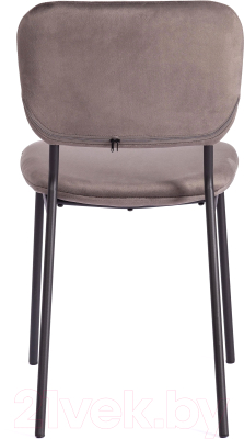 Стул Tetchair Carol металл/вельвет (светло-серый HLR24/черный)