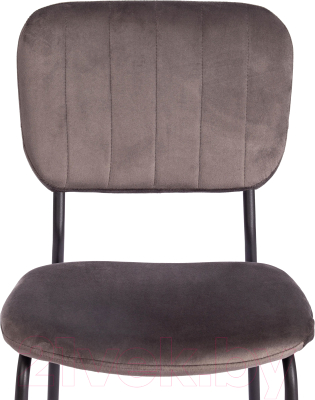 Стул Tetchair Carol металл/вельвет (светло-серый HLR24/черный)