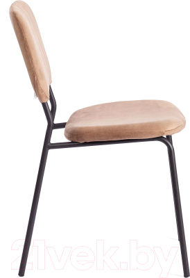 Стул Tetchair Carol металл/вельвет (коричневый HLR11/черный)