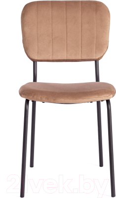 Стул Tetchair Carol металл/вельвет (коричневый HLR11/черный)