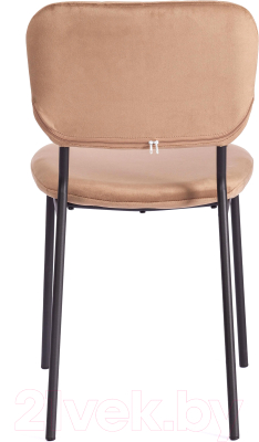 Стул Tetchair Carol металл/вельвет (коричневый HLR11/черный)