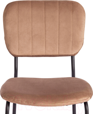 Стул Tetchair Carol металл/вельвет (коричневый HLR11/черный)