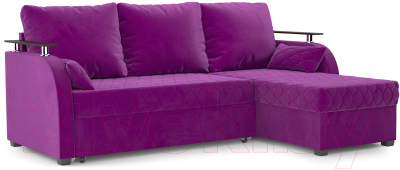 Диван угловой Mebel-Ars Токио (фиолетовый) - фото
