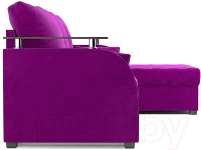 Диван угловой Mebel-Ars Токио (фиолетовый)