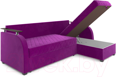 Диван угловой Mebel-Ars Токио (фиолетовый)