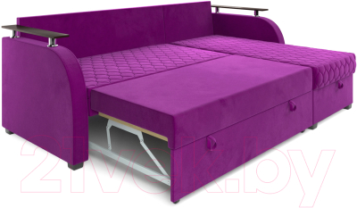 Диван угловой Mebel-Ars Токио (фиолетовый)