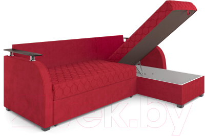 Диван угловой Mebel-Ars Токио (кордрой красный)