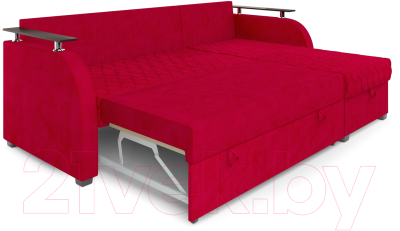 Диван угловой Mebel-Ars Токио (кордрой красный)
